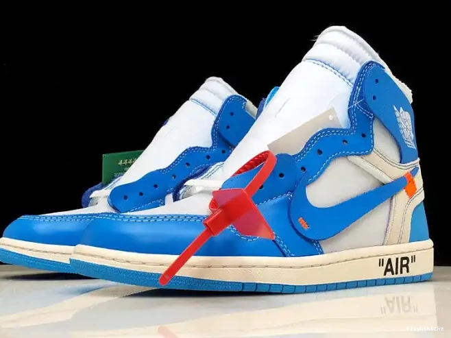 Jordan Air Powder UNC 1 Off-White Blue AQ0818-148 0430